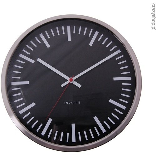 Köp INVOTIS Station Clock Black Ø 30 cm Billiga Frakt Snabb